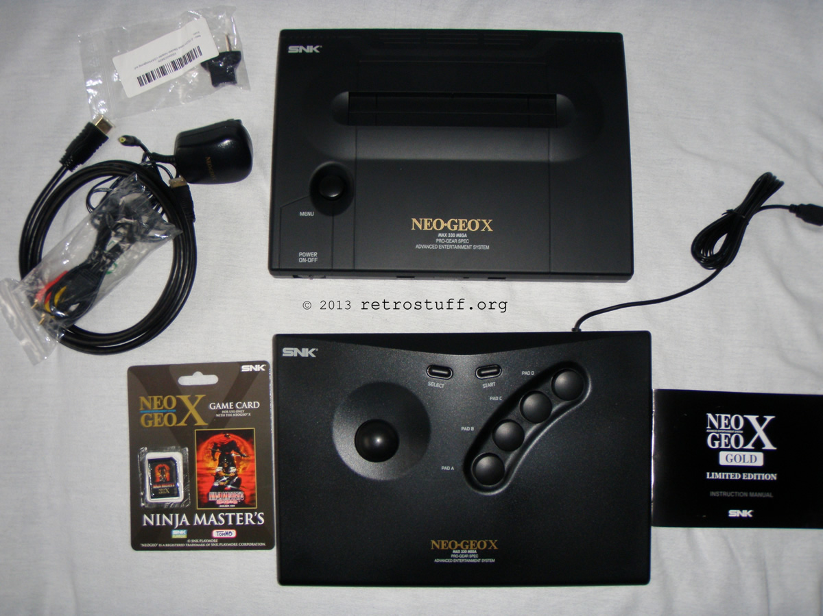 Neo Geo X Gold Limited Edition - retrostuff