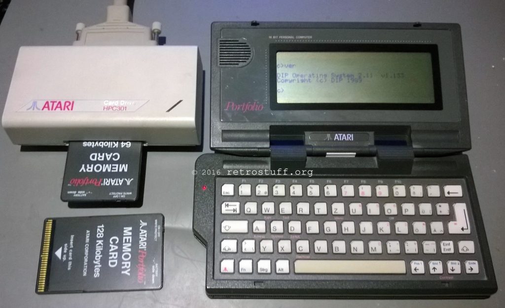 Atari Portfolio and Card Drive HPC-301