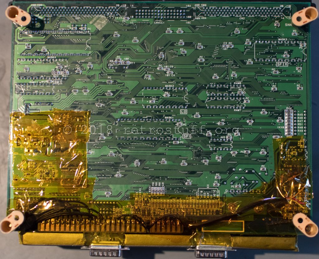 PCB protected with Kapton tape