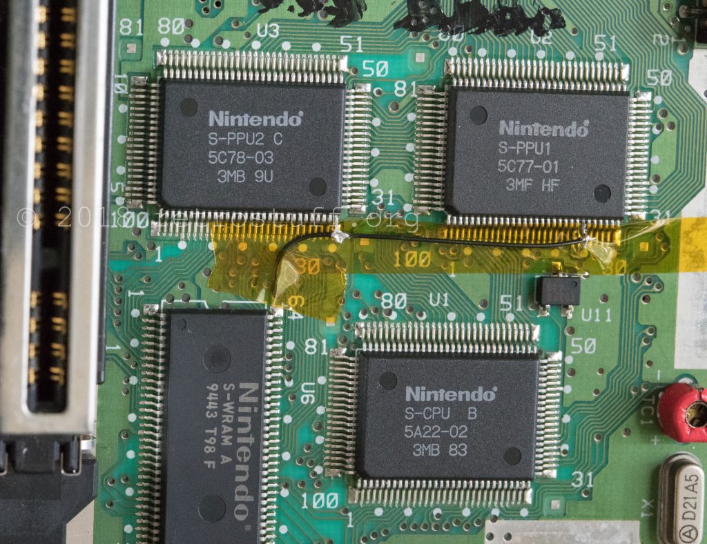 Super Famicom - PPU legs connected