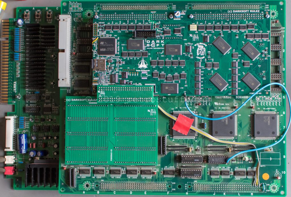 CPS2 B Board: Wires for key writing