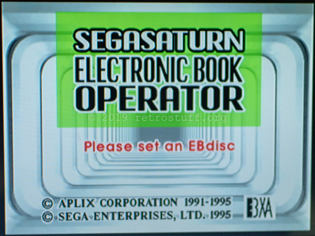 Sega Saturn Electronic Book Operator