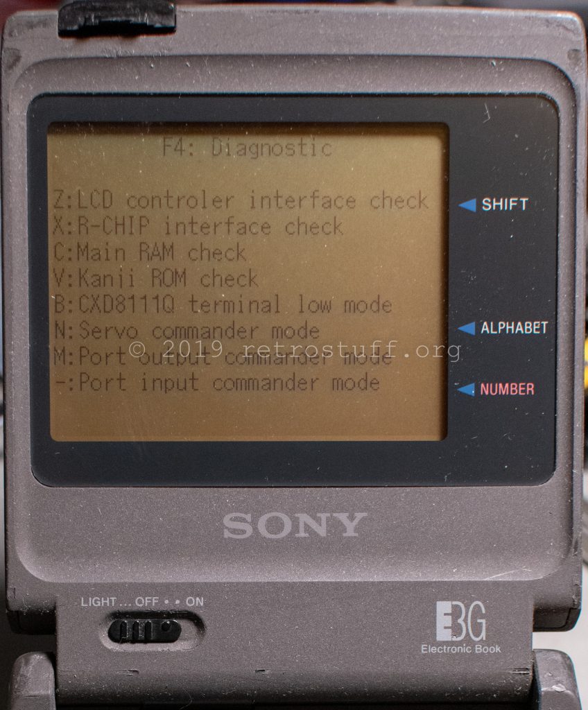 Sony DD-1EX Service Mode F4