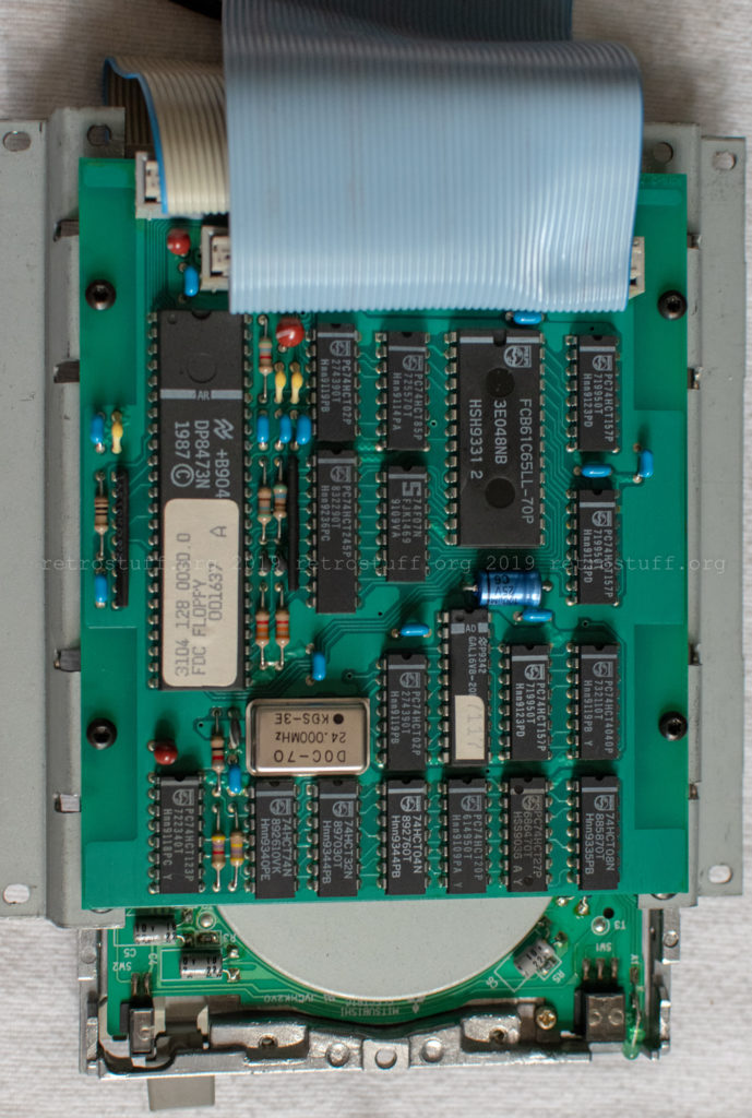 Floppy disk controller attached to the drive