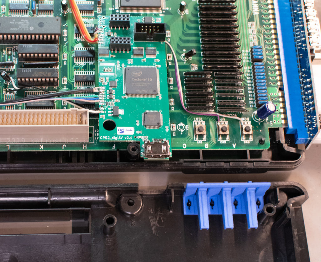 CPS2 digital AV interface: cut-out for HDMI connector