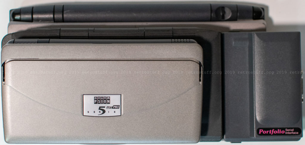 Psion Serie 5mx Pro, Atari Portfolio and NEC MobilePro 780