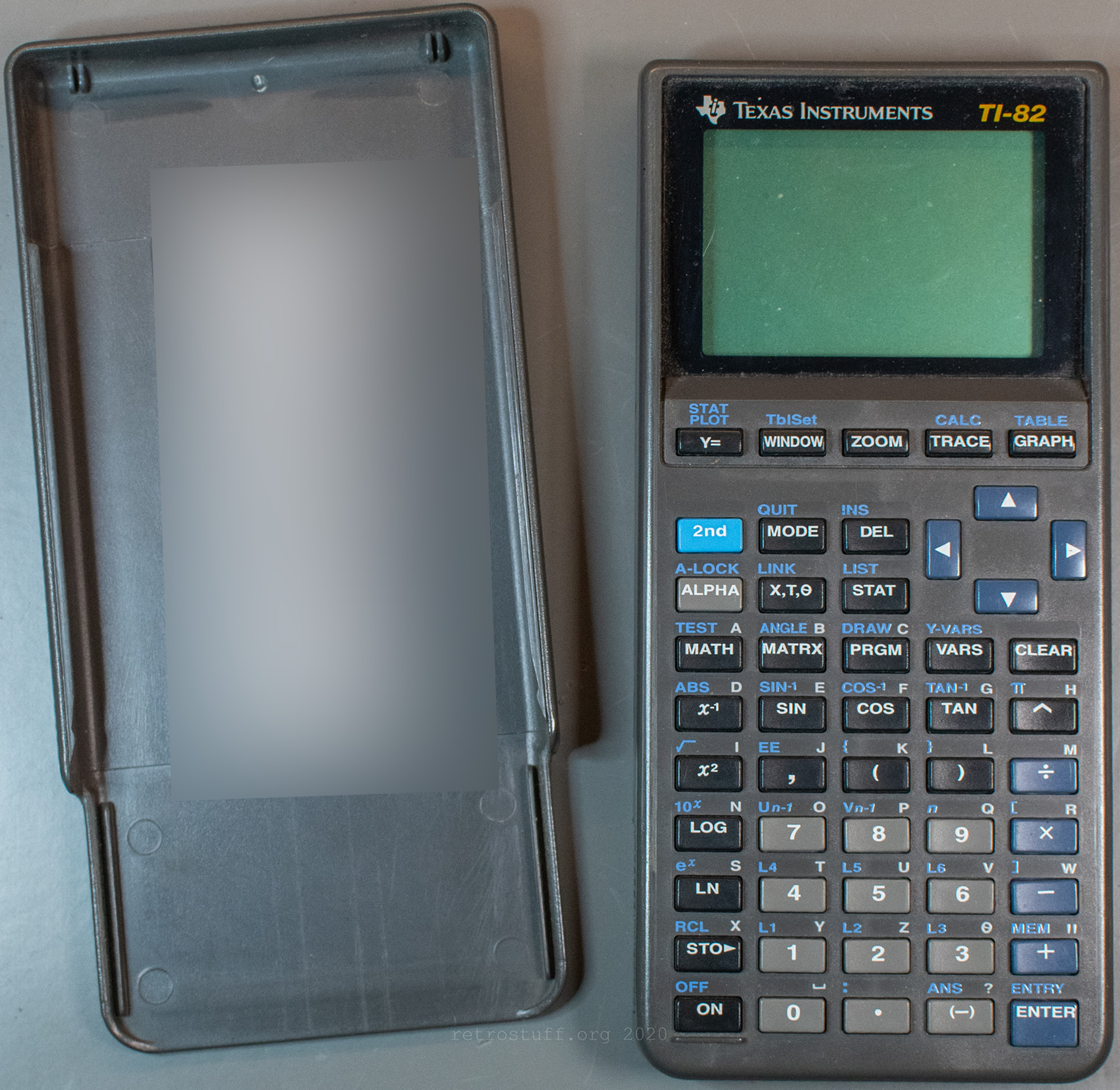 #4 Texas Instruments TI-82 Graphing Calculator with Case 
