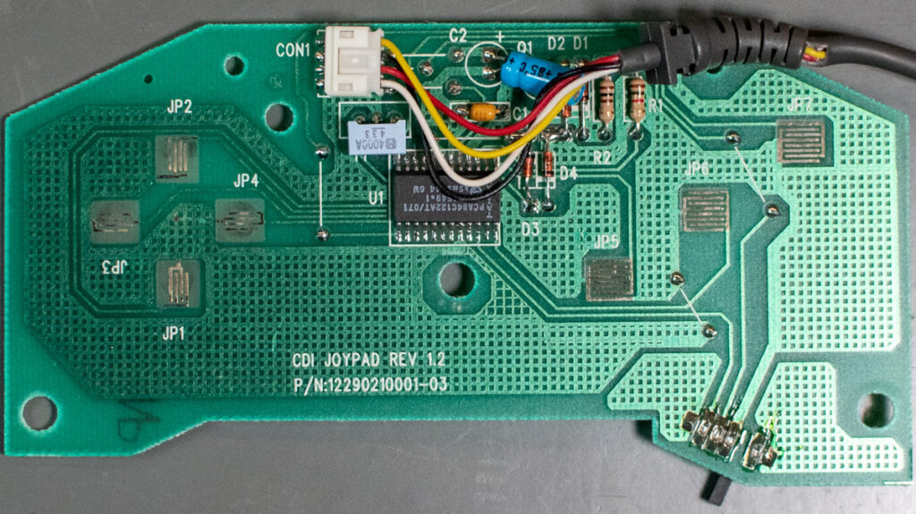 Philips 22ER9021 PCB - front - with broken cable insulation