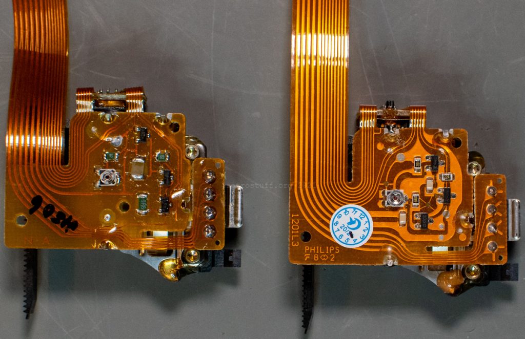 CDM 12.1T: Old (left) and new laser sledge (right)