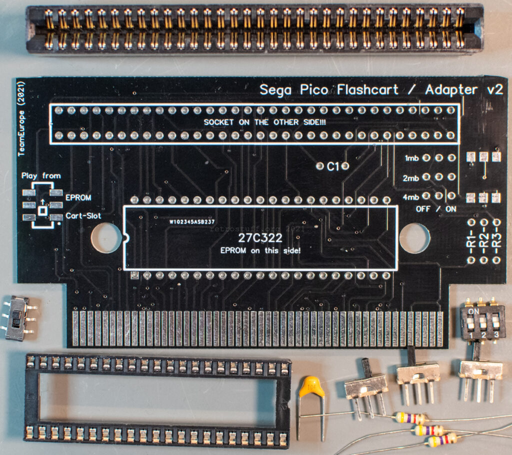 Sega Pico flash cart / adapter v2 FULL