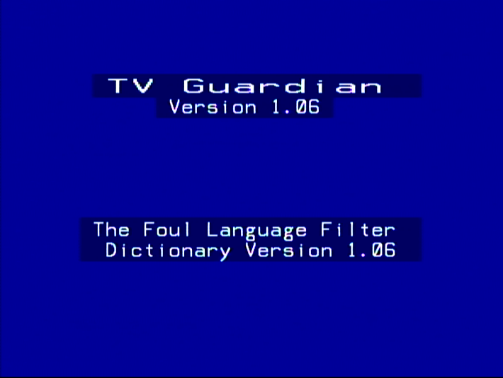TV Guardian Version 1.06 - The Foul Language Filter Dictionary Version 1.06