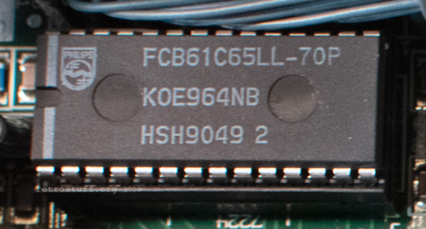 Philips FCB61C65LL-70P SRAM chip in a Dallas DS1216C SmartWatch RAM socket