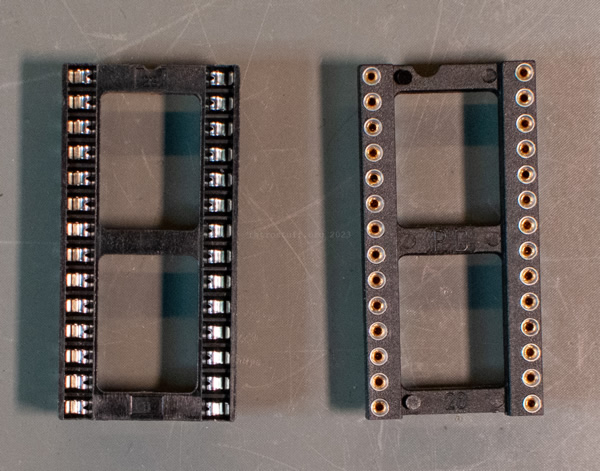 28-pin IC sockets