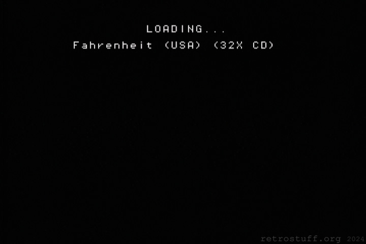 LOADING... Fahrenheit (USA) (32X CD)