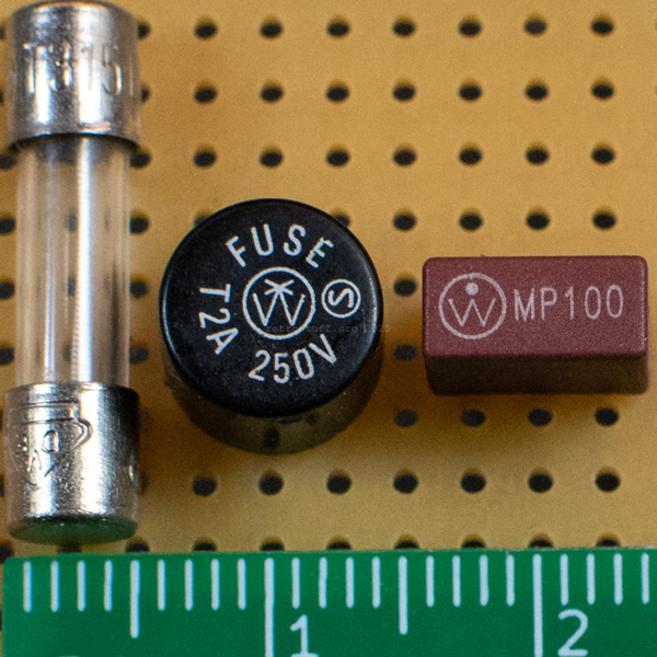 5 x 20 mm miniature glass, TR5 and TE5 fuses